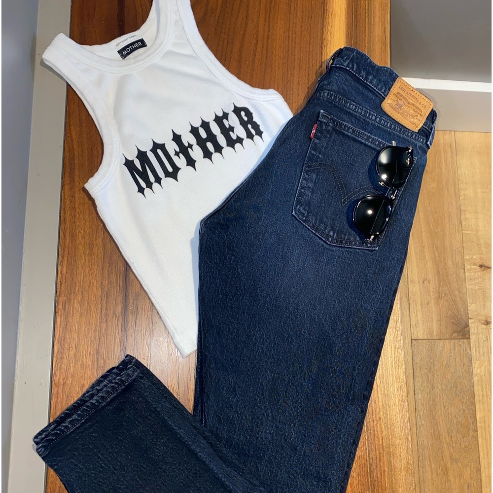 Levi’s Black Wedgie Straight Leg Jeans